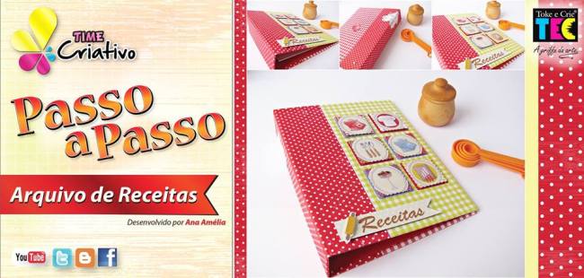 Time Criativo Caderno Receitas Ana Amélia - Clube da Joaninha