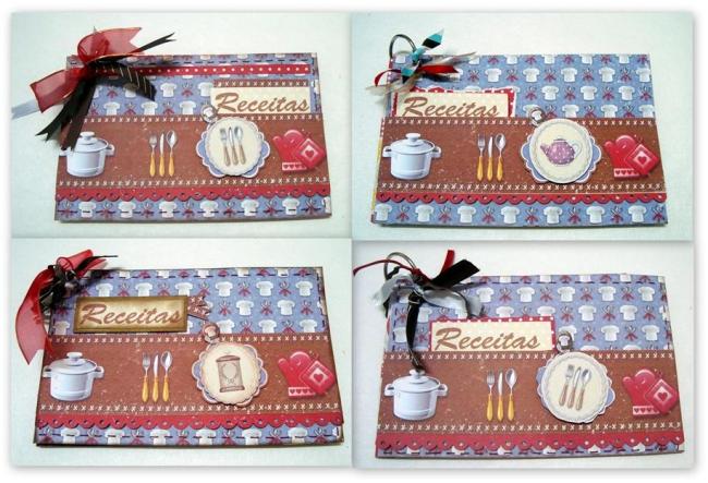 Aula Scrap Fichario de Receitas menor
