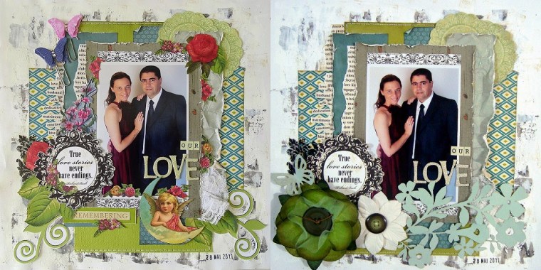 Our Love antes e depois